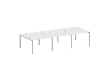 Стол-станция METALL SYSTEM на 6 раб.места на П-образном м/к БП.СМ-6.2  3600*1475*750